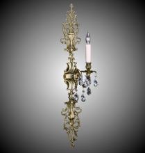 American Brass & Crystal WS9487-A-01G-PI - One Light Wall Sconce